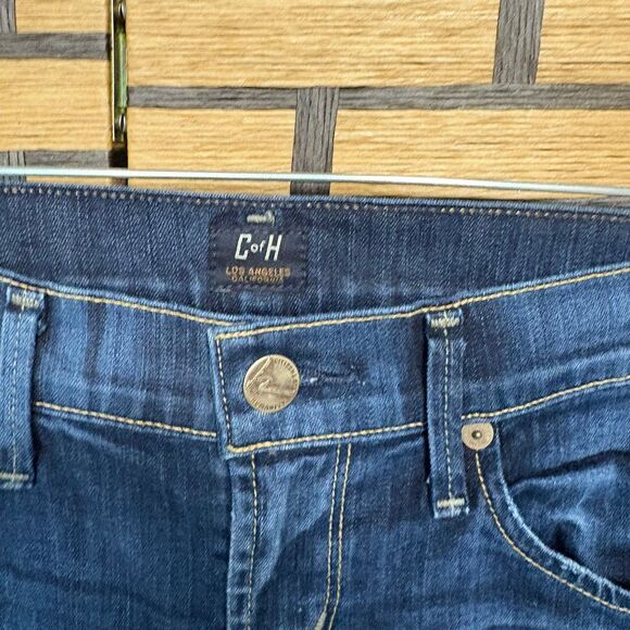 Citizens of Humanity Dita Petite Bootcut Leg Darkwash‎ Frayed Hem Jeans Size 26 - Picture 6 of 8